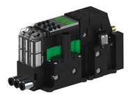 Eżektor piCOMPACT10X MICRO dod.poziom podciśnienia, podwójny, 3 kanały, złącze Ø6, NC próżnia i przedmuch, (PC.X.MC2.S.CBA.S16.3X.6.EC.CCP6) (9922448) - Piab