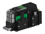 Eżektor piCOMPACT10X MICRO dod. wys, przepływ podciśnienia, podwójny, 3 kanały, złącze Ø6, NC próżnia i przedmuch, (PC.T.MC2.S.AAA.S114.3X.6.EC.CCP6) (9926587) - Piab