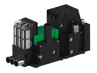Eżektor piCOMPACT10X MICRO wys, przepływ podciśnienia, podwójny, 3 kanały, złącze Ø6, NC próżnia i przedmuch, (PC.S.MC2.S.DBX.S16.3X.6.EC.CCP6) (9924136) - Piab