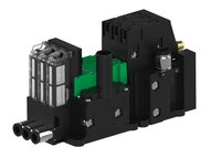 Eżektor piCOMPACT10X MICRO dod.poziom podciśnienia, podwójny, 3 kanały, złącze Ø6, NC próżnia i przedmuch, (PC.X.MC2.S.CBX.S16.3X.6.EC.CCP6) (9915557) - Piab