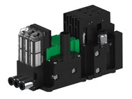 Eżektor piCOMPACT10X MICRO wys, przepływ podciśnienia, podwójny, 3 kanały, złącze Ø6, NC próżnia, (PC.S.MC2.S.EBX.X16.3X.6.EC.CP6) (9914493) - Piab