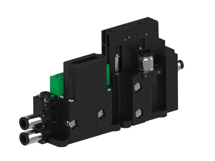 Eżektor piCOMPACT10X MICRO wys, przepływ podciśnienia, podwójny, 1 kanał, złącze Ø6, NC próżnia i przedmuch, (PC.S.MC2.S.CBX.X26.1X.6.EN.CCPA) (9924245) - Piab