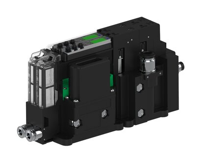Eżektor piCOMPACT10X MICRO dod.poziom podciśnienia, pojedynczy, 2 kanały, złącze Ø6, NC próżnia i przedmuch, (PC.X.MC1.S.CBA.S14.2X.6.EN.CCPA) (9931270) - Piab