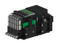 Eżektor piCOMPACT10X MICRO dod.poziom podciśnienia, podwójny, 5 kanałów, 2xzłącze 1/4", NC próżnia i przedmuch, (PC.X.MC2.S.BAA.S14.5X.214.EC.CCP26) (9959240) - Piab
