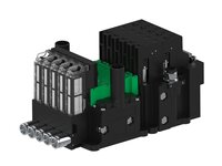 Eżektor piCOMPACT10X MICRO dod. wys, przepływ podciśnienia, podwójny, 5 kanałów, 2xzłącze 1/4", NC próżnia i przedmuch, (PC.T.MC2.S.CBX.S114.5X.214.EC.CCP26) (9918891) - Piab