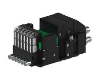 Eżektor piCOMPACT10X MICRO dod. wys, przepływ podciśnienia, podwójny, 6 kanałów, 2xzłącze 1/4", NC próżnia i przedmuch, (PC.T.MC2.S.CBX.S114.6X.214.EN.CCP26) (9925121) - Piab