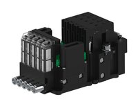 Eżektor piCOMPACT10X MICRO dod.poziom podciśnienia, pojedynczy, 5 kanałów, 2xzłącze 1/4", NC próżnia, (PC.X.MC1.S.EBX.S114.5X.214.EN.CP26) (9924614) - Piab