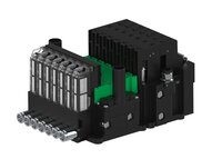 Eżektor piCOMPACT10X MICRO dod. wys, przepływ podciśnienia, podwójny, 7 kanałów, 2xzłącze 1/4", NC próżnia, (PC.T.MC2.S.EBX.S114.7X.214.EC.CP44) (9942914) - Piab
