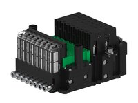 Eżektor piCOMPACT10X MICRO dod. wys, przepływ podciśnienia, podwójny, 8 kanałów, 2xzłącze 1/4", NO próżnia + NC przedmuch, (PC.T.MC2.S.DBX.X14.8X.214.EC.OCP44) (9917462) - Piab