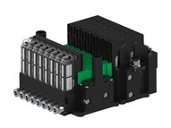 Eżektor piCOMPACT10X MICRO dod. wys, przepływ podciśnienia, podwójny, 8 kanałów, 2xzłącze 1/4", NO próżnia + NC przedmuch, (PC.T.MC2.S.DBX.X14.8X.214.EC.OCP44) (9917462) - Piab