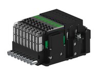 Eżektor piCOMPACT10X MICRO, niskie ciś. zasilania, podwójny, 8 kanałów, 2xzłącze 1/4", NC próżnia i przedmuch, (PC.L.MC2.S.CBA.S114.8X.214.EN.CCP44) (9917825) - Piab