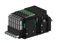 Eżektor piCOMPACT10X MICRO dod. wys, przepływ podciśnienia, podwójny, 6 kanałów, 2xzłącze 1/4", NC próżnia i przedmuch, (PC.T.MC2.S.CBA.S114.6X.214.EN.CCPA) (9918085) - Piab