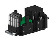 Eżektor piCOMPACT10X MICRO dod. wys, przepływ podciśnienia, pojedynczy, 4 kanały, 2xzłącze 1/4", NC próżnia, (PC.T.MC1.S.EBX.S114.4X.214.EC.CPA) (9922527) - Piab
