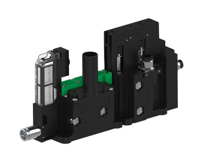 Eżektor piCOMPACT10X MICRO dod. wys, przepływ podciśnienia, pojedynczy, 1 kanał, złącze 1/4", NC próżnia i przedmuch, (PC.T.MC1.S.DBX.S114.1X.14.EC.CCPA) (9919915) - Piab