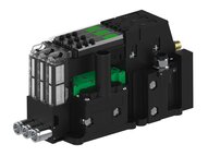 Eżektor piCOMPACT10X MICRO dod.poziom podciśnienia, pojedynczy, 3 kanały, złącze 1/4", NC próżnia i przedmuch, (PC.X.MC1.S.DBA.S114.3X.14.EC.CCP6) (9915620) - Piab