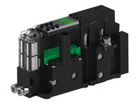 Eżektor piCOMPACT10X MICRO, niskie ciś. zasilania, pojedynczy, 2 kanały, złącze 1/4", NC próżnia i przedmuch, (PC.L.MC1.S.DAA.X14.2X.14.EC.CCP6) (9930993) - Piab