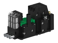 Eżektor piCOMPACT10X MICRO wys, przepływ podciśnienia, pojedynczy, 3 kanały, złącze 1/4", NC próżnia i przedmuch, (PC.S.MC1.S.CBX.X114.3X.14.EC.CCP6) (9925603) - Piab