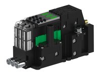 Eżektor piCOMPACT10X MICRO dod. wys, przepływ podciśnienia, podwójny, 3 kanały, złącze 1/4", NO próżnia + NC przedmuch, (PC.T.MC2.S.BAA.S114.3X.14.EC.OCP6) (9913734) - Piab