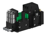 Eżektor piCOMPACT10X MICRO dod.poziom podciśnienia, podwójny, 3 kanały, złącze 1/4", NC próżnia i przedmuch, (PC.X.MC2.S.CBX.X114.3X.14.EC.CCP6) (9915240) - Piab