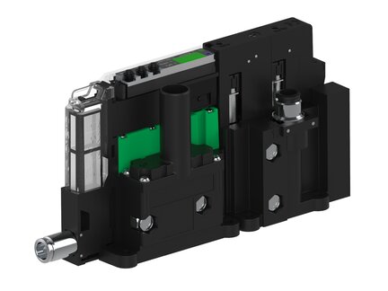 Eżektor piCOMPACT10X MICRO dod.poziom podciśnienia, podwójny, 1 kanał, złącze 1/4", NC próżnia i przedmuch, (PC.X.MC2.S.AAA.S114.1X.14.EC.CCP6) (9920139) - Piab