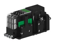 Eżektor piCOMPACT10X MICRO dod.poziom podciśnienia, podwójny, 3 kanały, złącze 1/4", NC próżnia i przedmuch, (PC.X.MC2.S.AAA.S14.3X.14.EC.CCPA) (9973396) - Piab