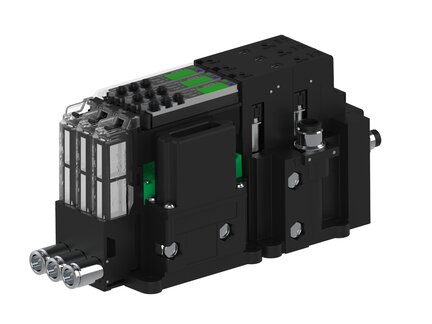 Eżektor piCOMPACT10X MICRO wys, przepływ podciśnienia, pojedynczy, 3 kanały, złącze 1/4", NC próżnia i przedmuch, (PC.S.MC1.S.AAA.S114.3X.14.EN.CCPA) (9949863) - Piab