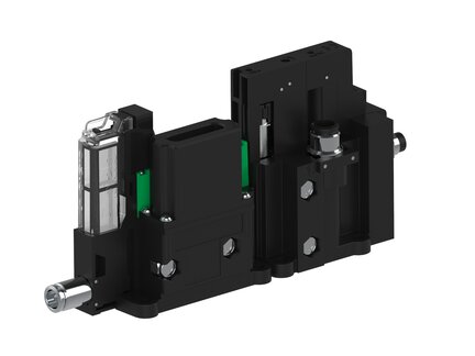 Eżektor piCOMPACT10X MICRO dod. wys, przepływ podciśnienia, podwójny, 1 kanał, złącze 1/4", NC próżnia, (PC.T.MC2.S.EBX.X114.1X.14.EN.CNA) (9971530) - Piab