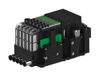 Eżektor piCOMPACT10X MICRO dod. wys, przepływ podciśnienia, podwójny, 5 kanałów, 2xzłącze Ø8, NC próżnia i przedmuch, (PC.T.MC2.S.DBA.S16.5X.28.EC.CCP26) (9917758) - Piab