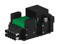 Eżektor piCOMPACT10X MICRO dod. wys, przepływ podciśnienia, podwójny, 5 kanałów, 2xzłącze Ø8, NC próżnia i przedmuch, (PC.T.MC2.S.CBX.X26.5X.28.EN.CCP26) (9926040) - Piab