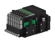 Eżektor piCOMPACT10X MICRO, niskie ciś. zasilania, podwójny, 7 kanałów, 2xzłącze Ø8, NC próżnia i przedmuch, (PC.L.MC2.S.CBA.S14.7X.28.EC.CCP44) (9913228) - Piab