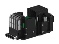 Eżektor piCOMPACT10X MICRO dod. wys, przepływ podciśnienia, podwójny, 4 kanały, 2xzłącze Ø8, NC próżnia, (PC.T.MC2.S.EBX.S16.4X.28.EN.CP26) (9931292) - Piab
