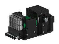 Eżektor piCOMPACT10X MICRO dod. wys, przepływ podciśnienia, podwójny, 5 kanałów, 2xzłącze Ø8, NC próżnia, (PC.T.MC2.S.EBX.S16.5X.28.EN.CP26) (9939699) - Piab