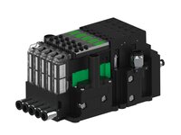 Eżektor piCOMPACT10X MICRO dod. wys, przepływ podciśnienia, podwójny, 5 kanałów, 2xzłącze Ø8, NC próżnia i przedmuch, (PC.T.MC2.S.DBA.S16.5X.28.EC.CCPA) (9925264) - Piab