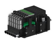 Eżektor piCOMPACT10X MICRO dod. wys, przepływ podciśnienia, pojedynczy, 6 kanałów, 2xzłącze Ø8, NC próżnia i przedmuch, (PC.T.MC1.S.DBA.S16.6X.28.EC.CCPA) (9931940) - Piab