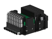 Eżektor piCOMPACT10X MICRO dod. wys, przepływ podciśnienia, podwójny, 8 kanałów, 2xzłącze Ø8, NC próżnia, (PC.T.MC2.S.EBX.S16.8X.28.EN.CP44) (9925195) - Piab