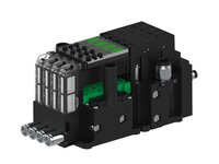 Eżektor piCOMPACT10X MICRO wys, przepływ podciśnienia, pojedynczy, 4 kanały, 2xzłącze Ø8, NC próżnia i przedmuch, (PC.S.MC1.S.CBA.S114.4X.28.EC.CCPA) (9946258) - Piab