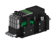 Eżektor piCOMPACT10X MICRO wys, przepływ podciśnienia, pojedynczy, 4 kanały, 2xzłącze Ø8, NC próżnia i przedmuch, (PC.S.MC1.S.CBA.S114.4X.28.EC.CCPA) (9946258) - Piab