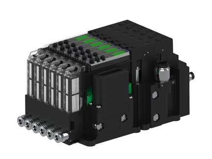 Eżektor piCOMPACT10X MICRO wys, przepływ podciśnienia, pojedynczy, 6 kanałów, 2xzłącze Ø8, NC próżnia i przedmuch, (PC.S.MC1.S.BAA.S14.6X.28.EN.CCPA) (9919916) - Piab