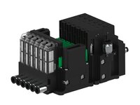 Eżektor piCOMPACT10X MICRO dod. wys, przepływ podciśnienia, podwójny, 6 kanałów, 2xzłącze Ø8, NC próżnia i przedmuch, (PC.T.MC2.S.DBX.S16.6X.28.EN.CCPA) (9939358) - Piab