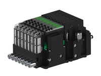 Eżektor piCOMPACT10X MICRO dod. wys, przepływ podciśnienia, pojedynczy, 7 kanałów, 2xzłącze Ø8, NC próżnia i przedmuch, (PC.T.MC1.S.CAA.S114.7X.28.EN.CCPA) (9936347) - Piab