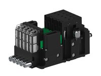 Eżektor piCOMPACT10X MICRO dod. wys, przepływ podciśnienia, podwójny, 5 kanałów, 2xzłącze Ø8, NC próżnia, (PC.T.MC2.S.EBX.S114.5X.28.EN.CPA) (9928706) - Piab