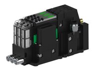 Eżektor piCOMPACT10X MICRO wys, przepływ podciśnienia, podwójny, 3 kanały, złącze Ø8, NC próżnia i przedmuch, (PC.S.MC2.S.BAA.S114.3X.8.EN.CCP6) (9917431) - Piab