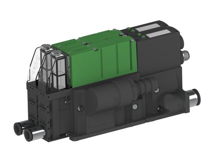 Eżektor PCS SX12, wys. podciśnienie, (PCS.F.122.S.CBA.S1P2.2X.P2.EC.CCAB) (9968023) - Piab