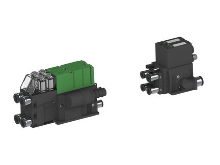 Eżektor PCS SX12, wys. podciśnienie, IO-link we/wy i IO-link Ready, (PCS.F.122.S.KFZDC.F2P1.2E.P3.EC.CCAB) (9963676) - Piab