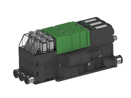 Eżektor PCS SX12, wys. podciśnienie, (PCS.F.121.S.AAA.F1P4.3X.2P4.EC.CCAB) (9953383) - Piab