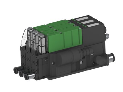 Eżektor PCS SX12, wys. podciśnienie, (PCS.F.121.S.CBA.S18.3X.2P2.EC.CCAB) (9947051) - Piab