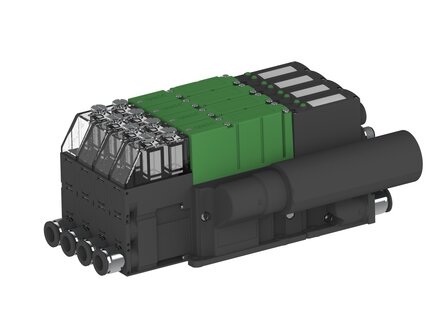 Eżektor PCS SX42, wys. podciśnienie, (PCS.F.422.S.AAG.F1P1.4X.2P2.EN.CCAB) (9968786) - Piab