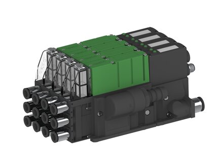 Eżektor PCS SX12, wys. podciśnienie, (PCS.F.121.S.AAA.S38.4X.2P2.EC.CCAB) (9967046) - Piab