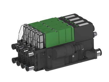 Eżektor PCS SX12, wys. podciśnienie, (PCS.F.122.S.AAA.S2P1.4X.2P1.EC.CCAB) (9941730) - Piab