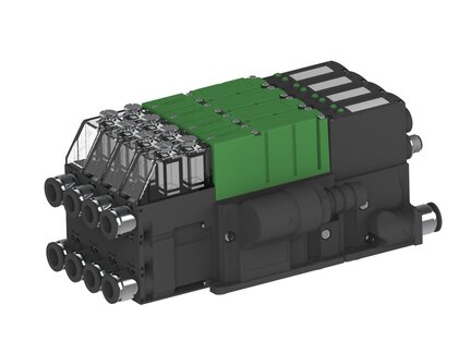 Eżektor PCS SX42, wys. podciśnienie, (PCS.F.422.S.CBA.F2P1.4X.2P1.EC.CCAB) (9954221) - Piab